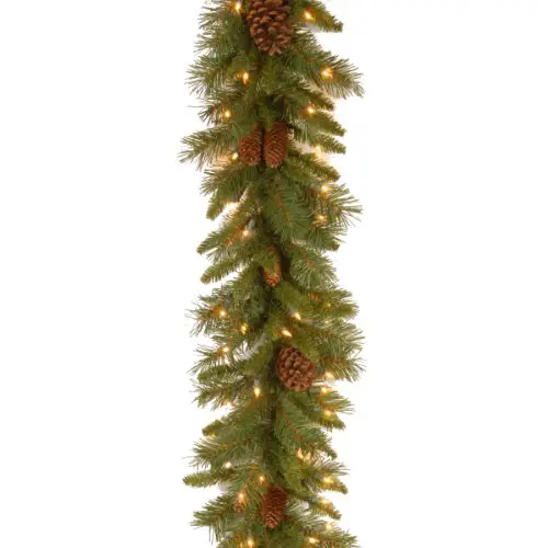 Factory Direct Craft 9 Foot Long Artificial Pine Rope Garland for Christmas Holiday Decorations