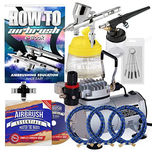 What are some kinds of airbrush guns?