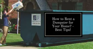 rent a dumpster for the home