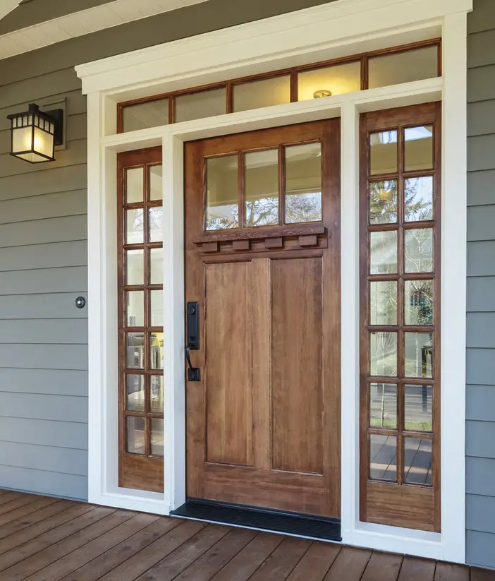 wooden new home door