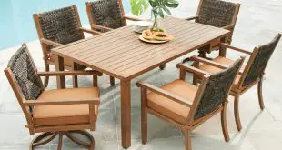 hardwood outdoor dining set