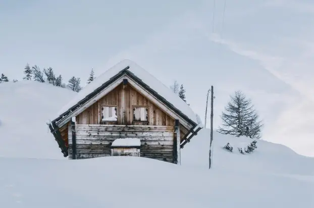 home in winter