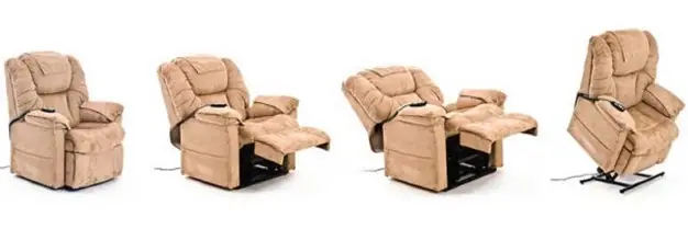 Three-position lift chairs