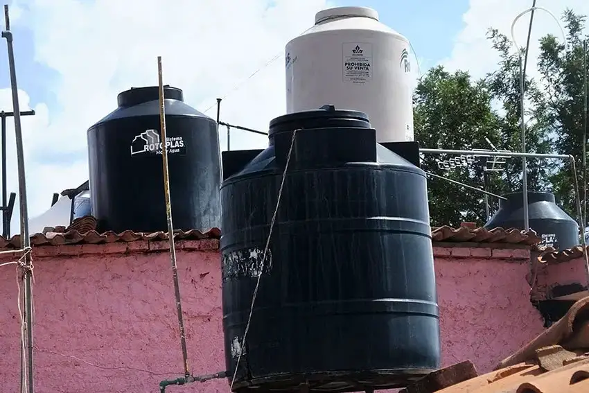 Rooftop water harvesting tank