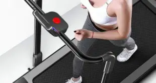 a girl running on the treadmill
