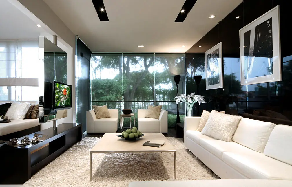 livingroom with sitting rug area