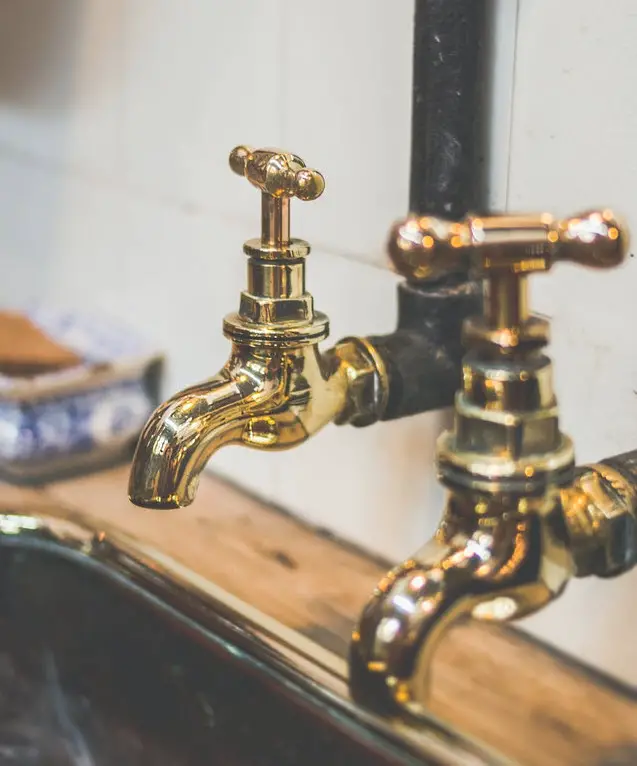 plumbing with faucets