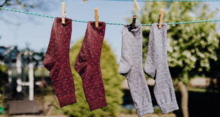clothes hung to dry
