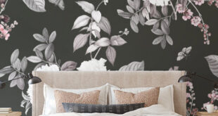 how to use flowered wallpaper in any room