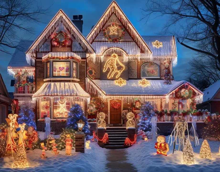 grand Christmas house design