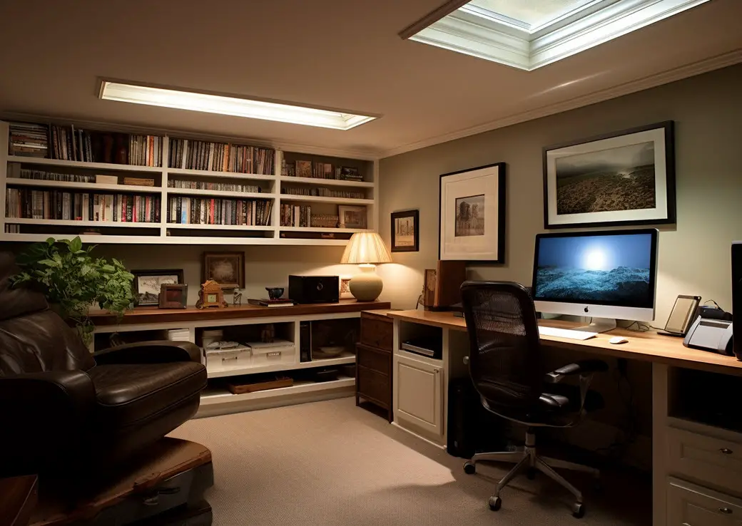 Work-at-Home Office in basement